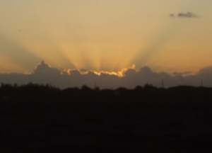 Barbados weather sunset