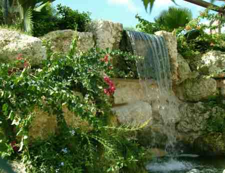 Waterfall at Graeme Hall